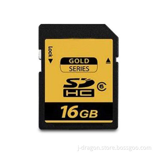 SDHC Card 16GB Class 6, Customized Brand Welcomed, with Up to 18Mbps Reading Speed